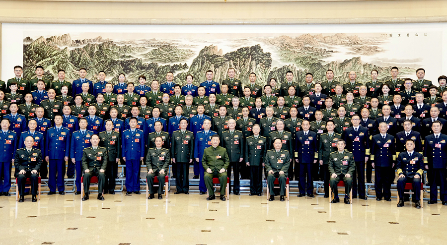习近平在出席解放军和武警部队代表团全体会议时强调 统一思想认识  强化使命担当  狠抓工作落实 努力开创一体化国家战略体系和能力建设新局面(图1)